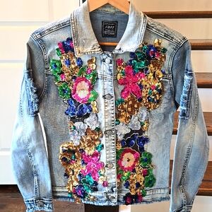 Sequin Custom Denim Jacket